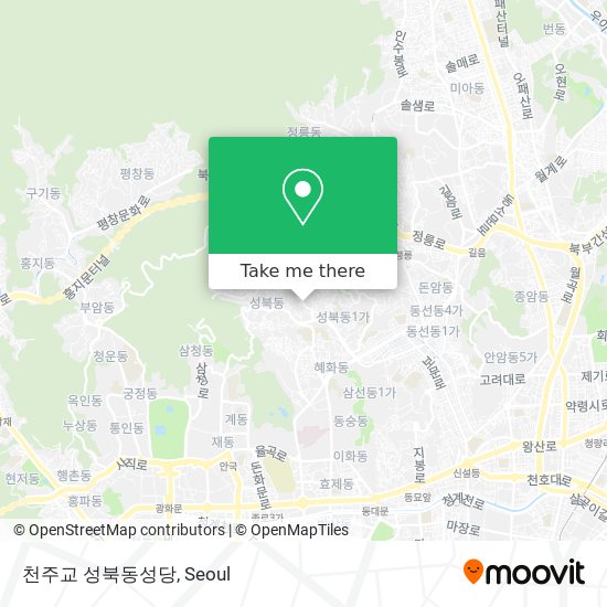 천주교 성북동성당 map