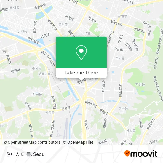 현대시티몰 map