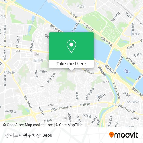 강서도서관주차장 map