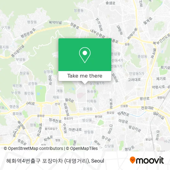 혜화역4번출구 포장마차 (대명거리) map