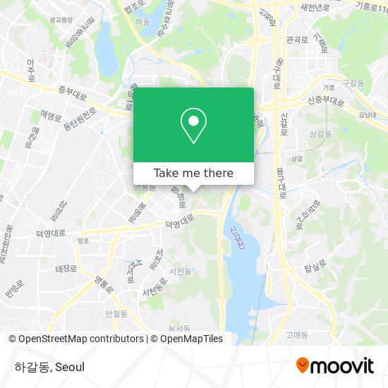 하갈동 map