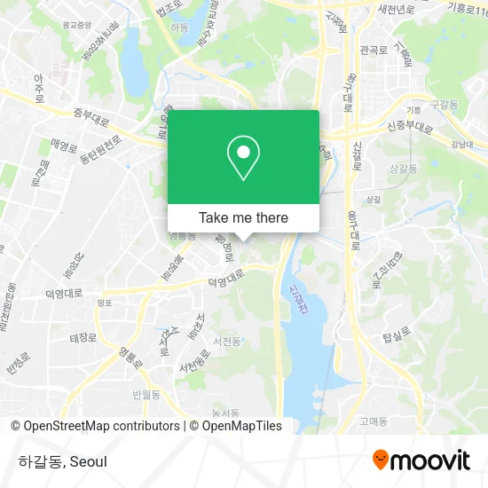 하갈동 map