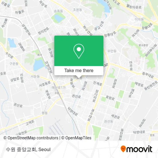 수원 중앙교회 map