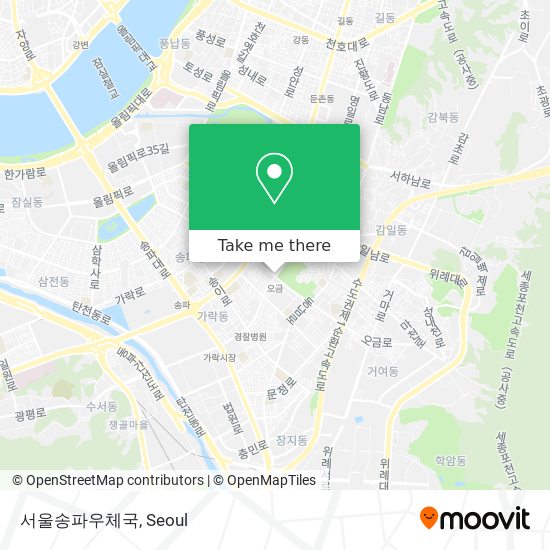 서울송파우체국 map