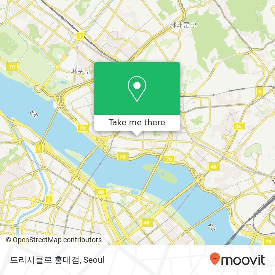 트리시클로 홍대점 map