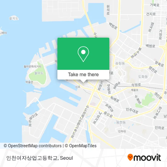 인천여자상업고등학교 map