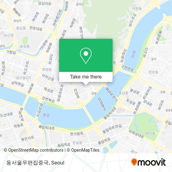 동서울우편집중국 map