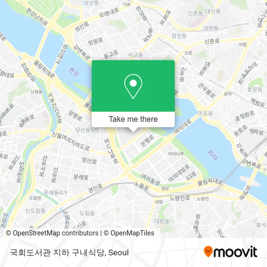국회도서관 지하 구내식당 map
