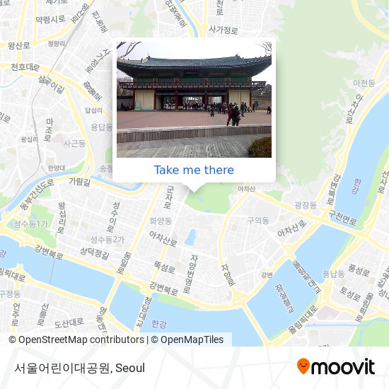 서울어린이대공원 map