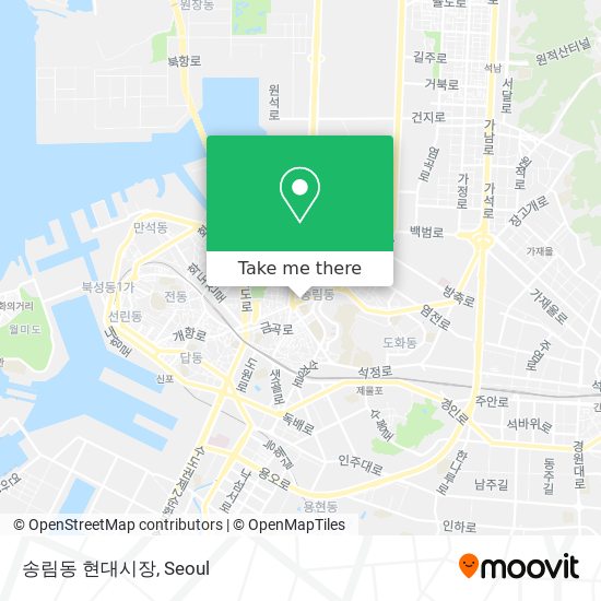 송림동 현대시장 map