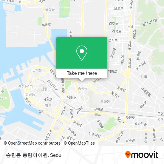 송림동 풍림아이원 map