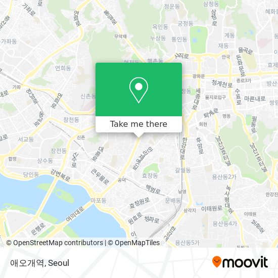 애오개역 map