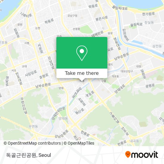 독골근린공원 map