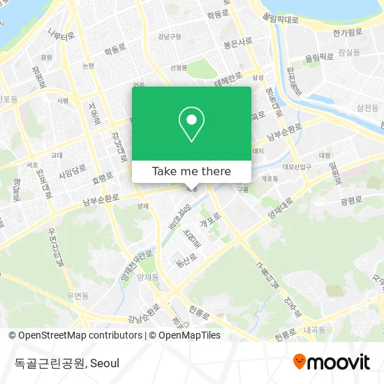 독골근린공원 map
