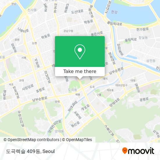도곡렉슬 409동 map
