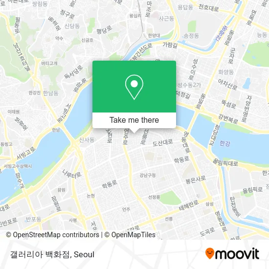 갤러리아 백화점 map