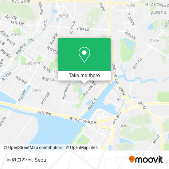 논현고잔동 map