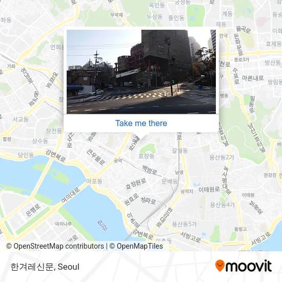 한겨레신문 map