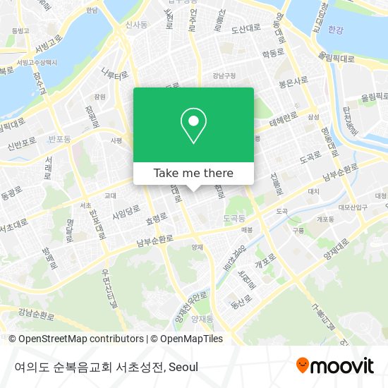 여의도 순복음교회 서초성전 map