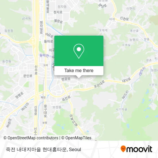 죽전 내대지마을 현대홈타운 map