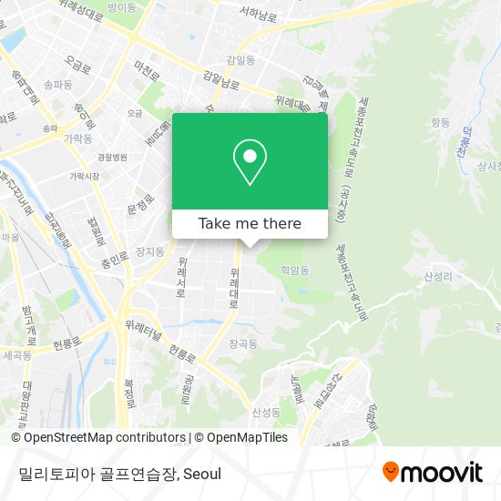 밀리토피아 골프연습장 map