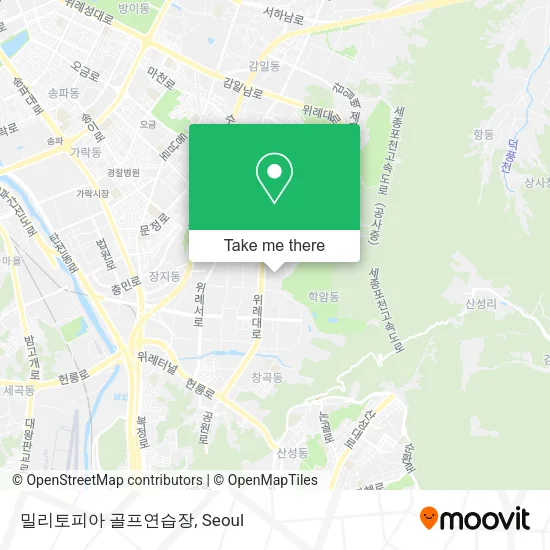 밀리토피아 골프연습장 map