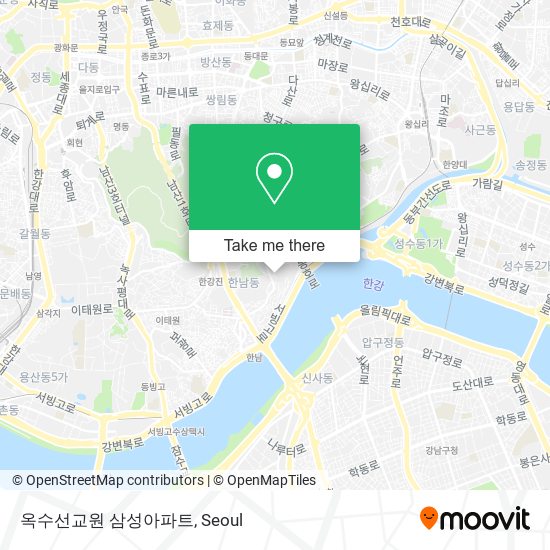 옥수선교원 삼성아파트 map