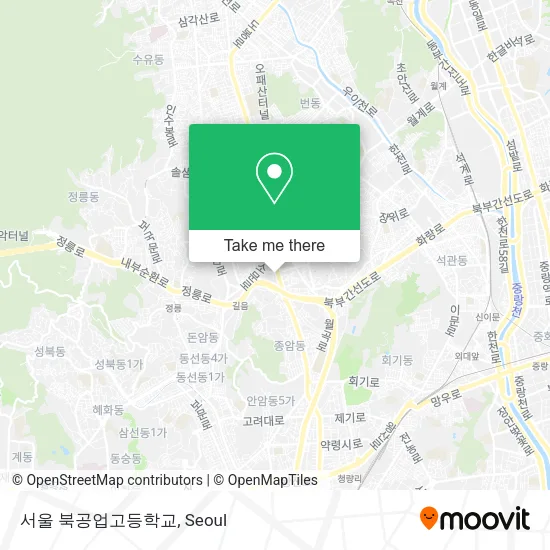 서울 북공업고등학교 map