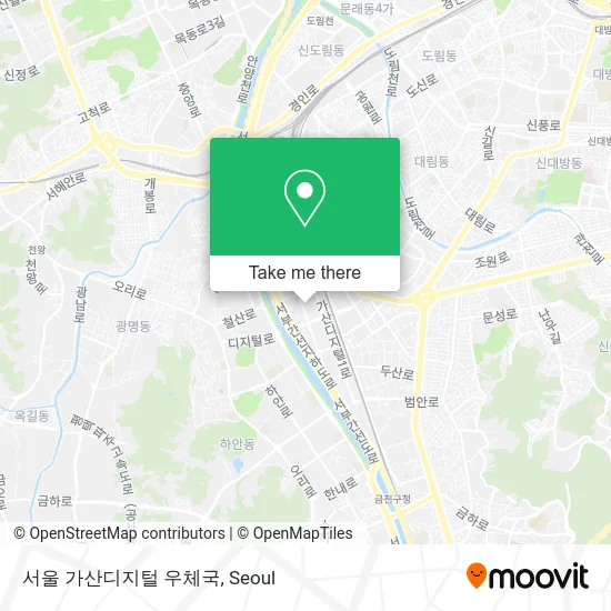 서울 가산디지털 우체국 map