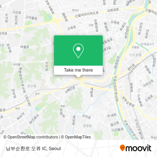 남부순환로 오류 IC map