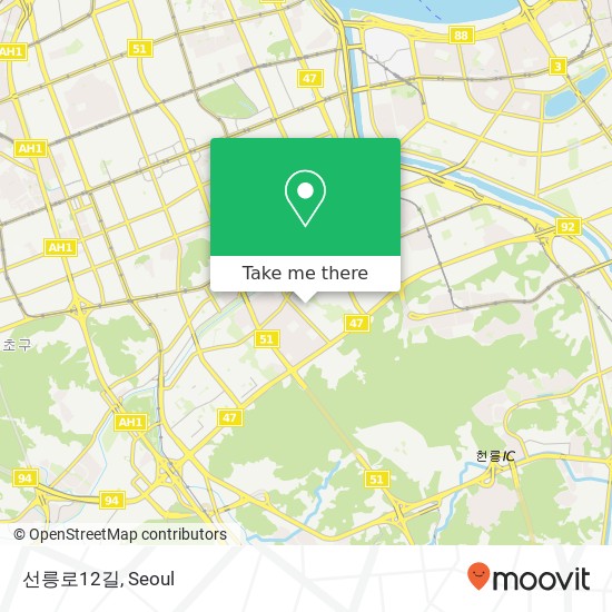 선릉로12길 map