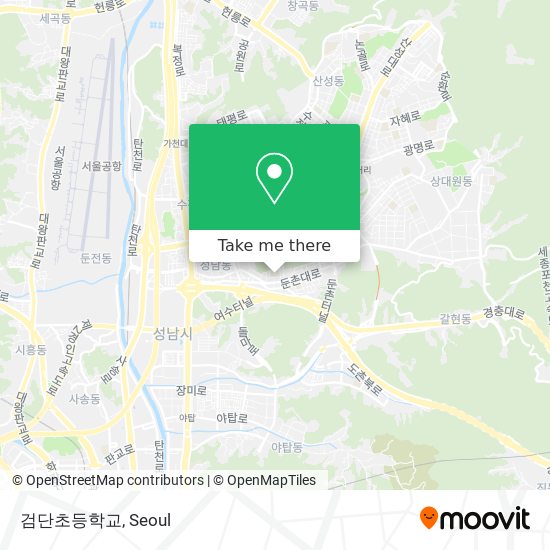 검단초등학교 map