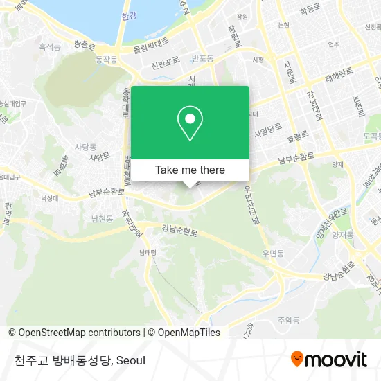 천주교 방배동성당 map