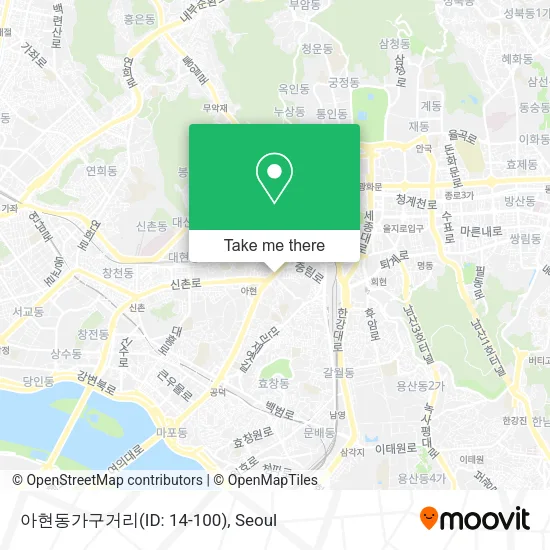 아현동가구거리(ID: 14-100) map