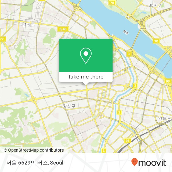 서울 6629번 버스 map