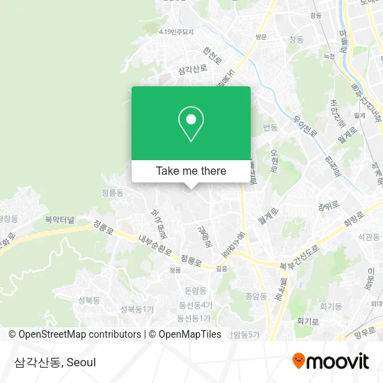 삼각산동 map