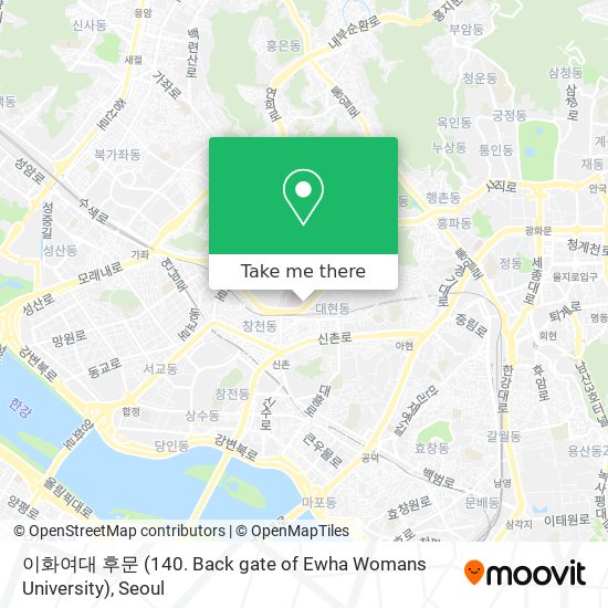 이화여대 후문 (140. Back gate of Ewha Womans University) map