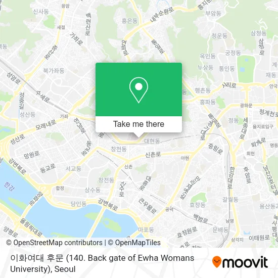 이화여대 후문 (140. Back gate of Ewha Womans University) map