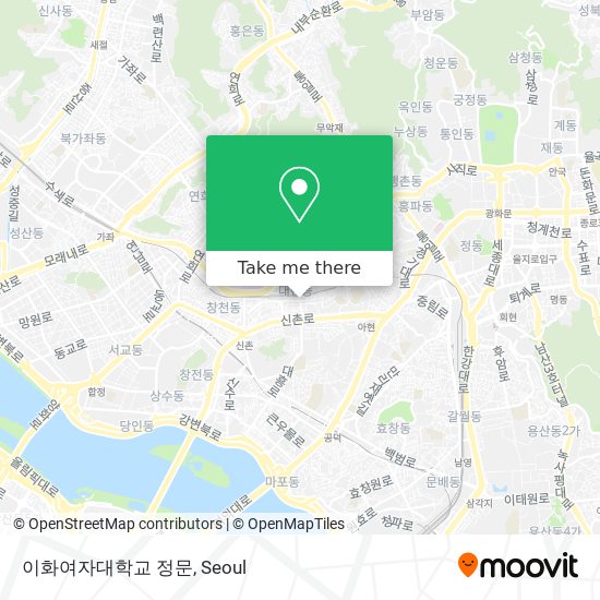 이화여자대학교 정문 map