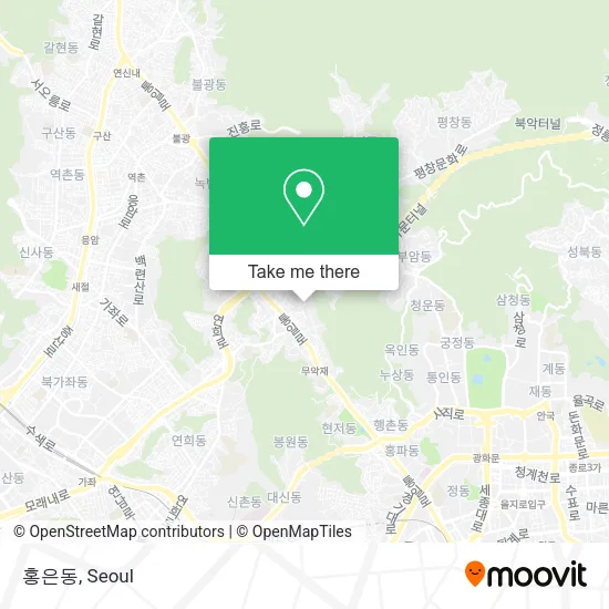 홍은동 map
