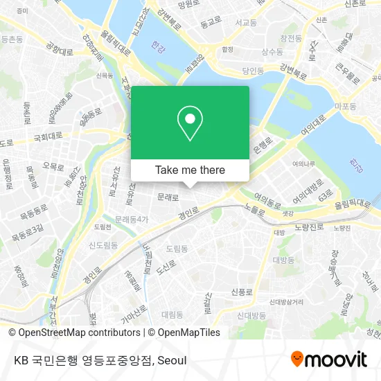 KB 국민은행 영등포중앙점 map