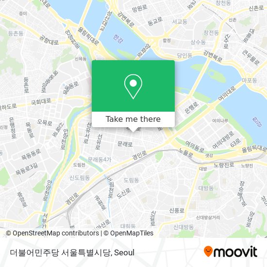 더불어민주당 서울특별시당 map