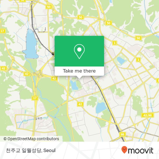 천주교 일월성당 map