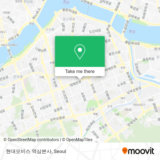 현대모비스 역삼본사 map