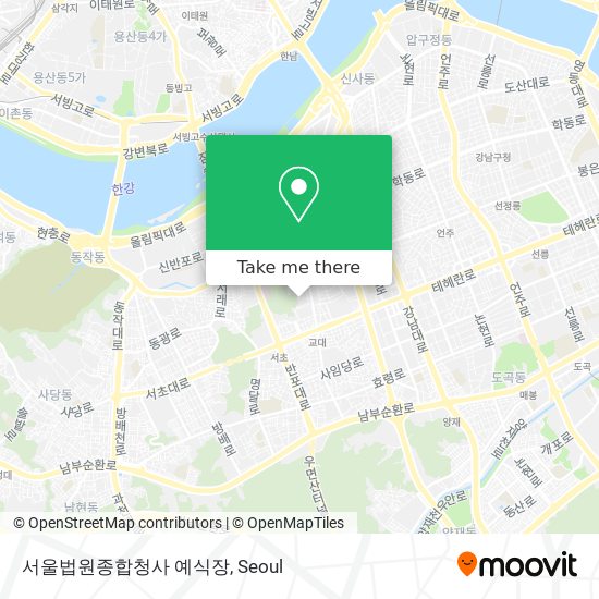 서울법원종합청사 예식장 map