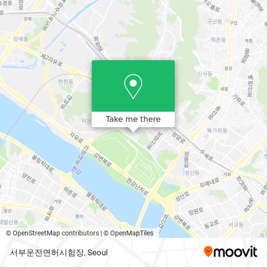 서부운전면허시험장 map