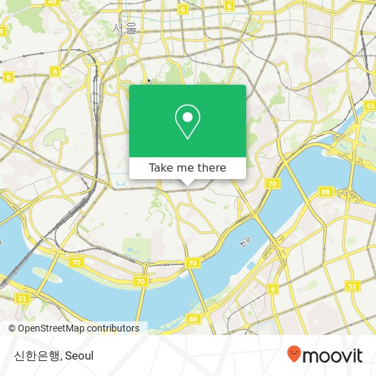 신한은행 map