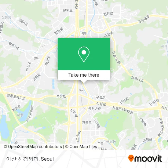 아산 신경외과 map