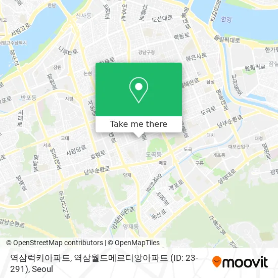 역삼럭키아파트, 역삼월드메르디앙아파트 (ID: 23-291) map