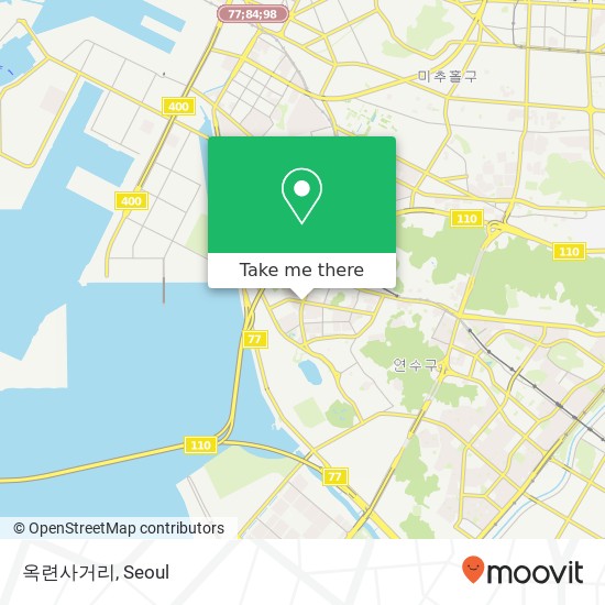 옥련사거리 map